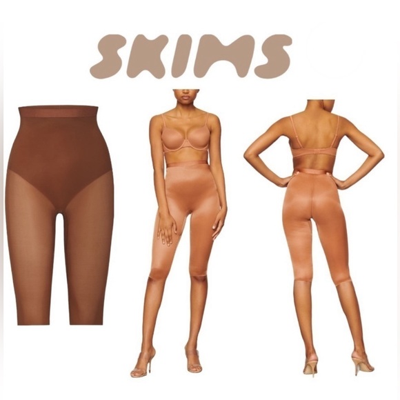 NWT SKIMS Seamless Sculpting Shapewear Cropped Legging Bronze XS - Picture 1 of 5